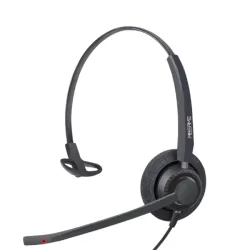 FIBERME FCH7303 Mono Headset, Direct USB, Volume Control, Dual Mic ENC AI Noise Cancellation Up-To 99%