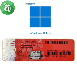 Microsoft Windows 11 Pro License Key Sticker Microsoft Windows 11 Pro License Key Sticker