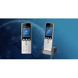 Wi-Fi IP phone, 2 SIP accounts, 2 lines, 240x320 (2.4") LCD, 2000mAh Li-ion battery, 5V/1A Micro-USB PSU	WP822