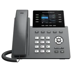 GRP2624 GrandStream Professional P Phone, 4 SIP accounts, 8 lines, 2x GbE PoE, Wi-Fi, 320x240 (2.8") color LCD, GBX20 support, 12V/1A PSU