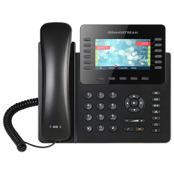 GXP2170 Grandstream High-End IP Phone, 6 SIP accounts, 12 lines, 2x GbE PoE, 480x272 (4.3'') color LCD, 48 virtual BLF keys, GXP2200EXT support, 12V/1A PSU