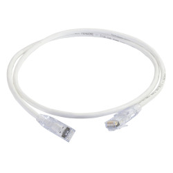 Prolink UNSHIELDED CAT6A PATCH CORD W/ T568B WIRING, 1M, LSZH White