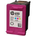 HP CZ101AK 650 Black and CZ102AK 650 Tri Color Ink Cartridges, 2 Pieces
